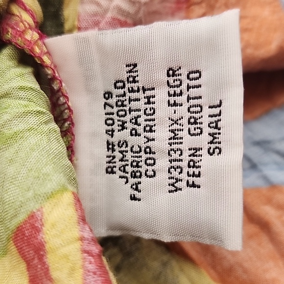 Jams World Fern Grotto Beautiful Vibrant Color Leaf &Floral Maxi Sz S Gardencore - Picture 12 of 16